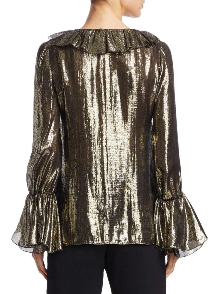 商品Alice + Olivia|Elliot Metallic Blouse,价格¥594,第2张图片详细描述