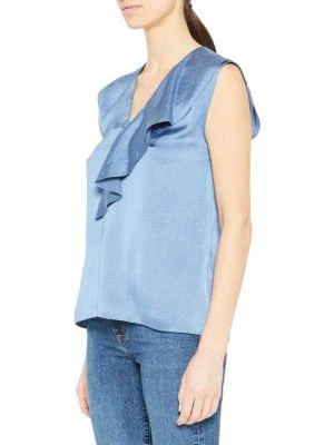 商品Theory|Asymmetrical Ruffle Top,价格¥268,第3张图片详细描述