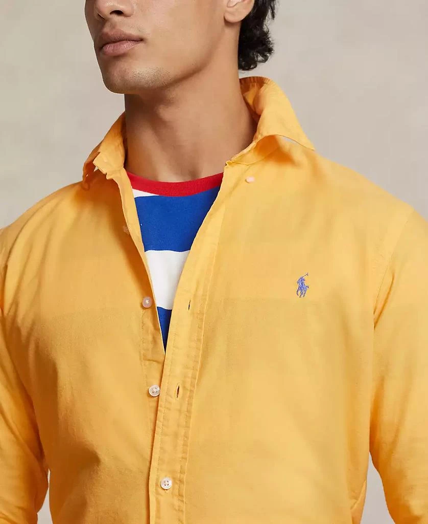 商品Ralph Lauren|Men's The Iconic Cotton Oxford Shirt,价格¥381,第3张图片详细描述
