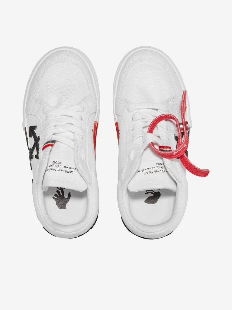 商品Off-White|Off-White Boys Vulcanized Lace Up Trainers in White,价格¥2015,第4张图片详细描述