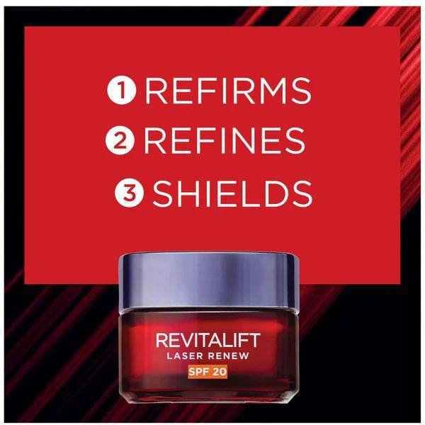 商品L'Oreal Paris|Revitalift Laser Renew 抗老日霜 - SPF20 50ml,价格¥315,第2张图片详细描述