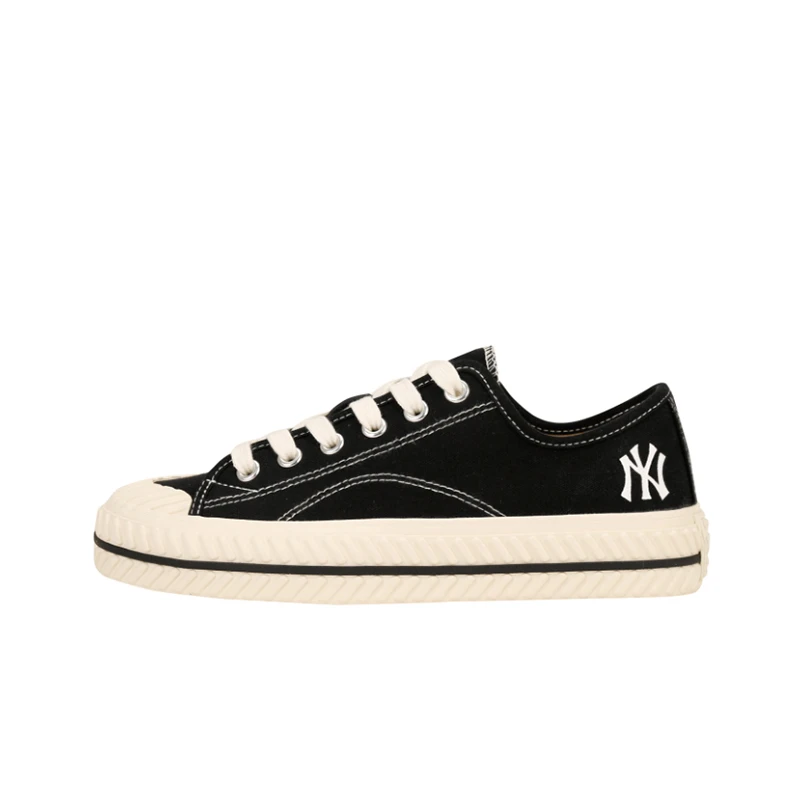【享贝家】ZY-（预售款）MLB 舒适低帮运动休闲鞋 帆布鞋饼干鞋 男女同款 黑色 32SHP1111-50L 商品