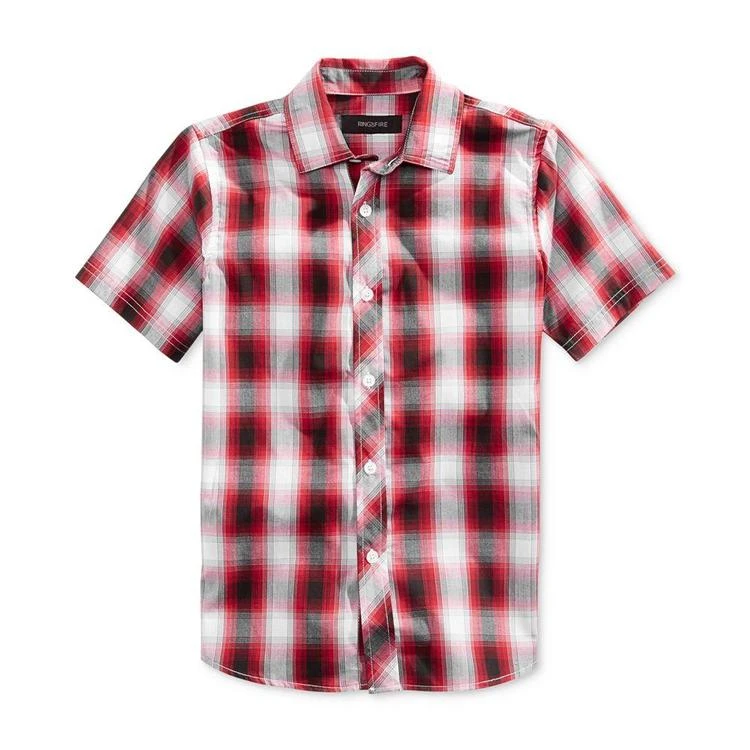 商品Ring of Fire|Plaid Shirt, Big Boys (8-20), Created for Macy's,价格¥66,第1张图片