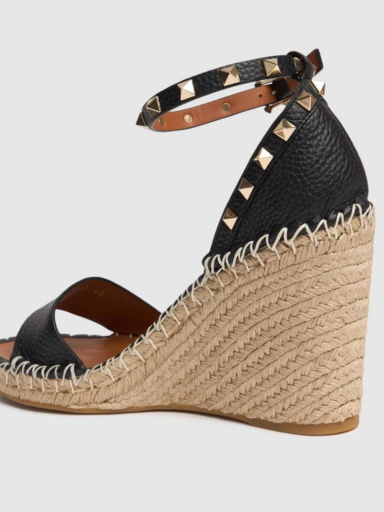 商品Valentino|105mm Rockstud Leather Wedges,价格¥6840,第3张图片详细描述