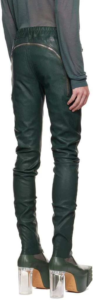 商品Rick Owens|Green Gary Leather Pants,价格¥10303,第3张图片详细描述