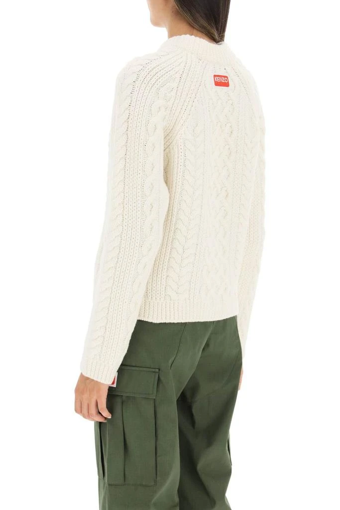 商品Kenzo|CABLE KNIT WOOL SWEATER,价格¥2347,第4张图片详细描述