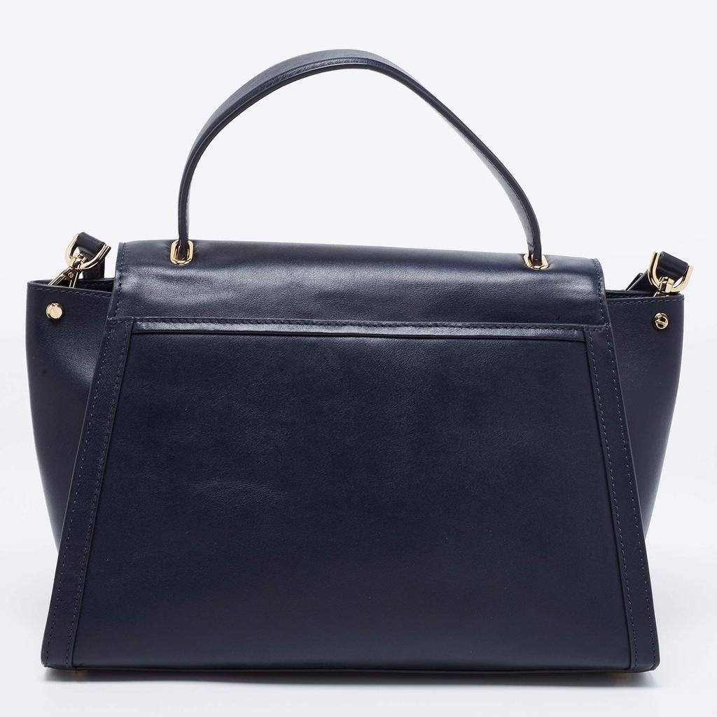 商品[二手商品] Michael Kors|Michael Kors Navy Blue Leather Whitney Top Handle Bag,价格¥1664,第6张图片详细描述