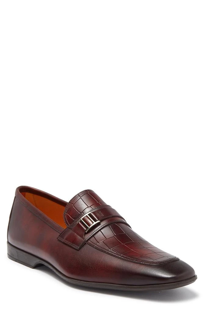 商品Magnanni|Niko Croc Stamp Loafer,价格¥907,第1张图片