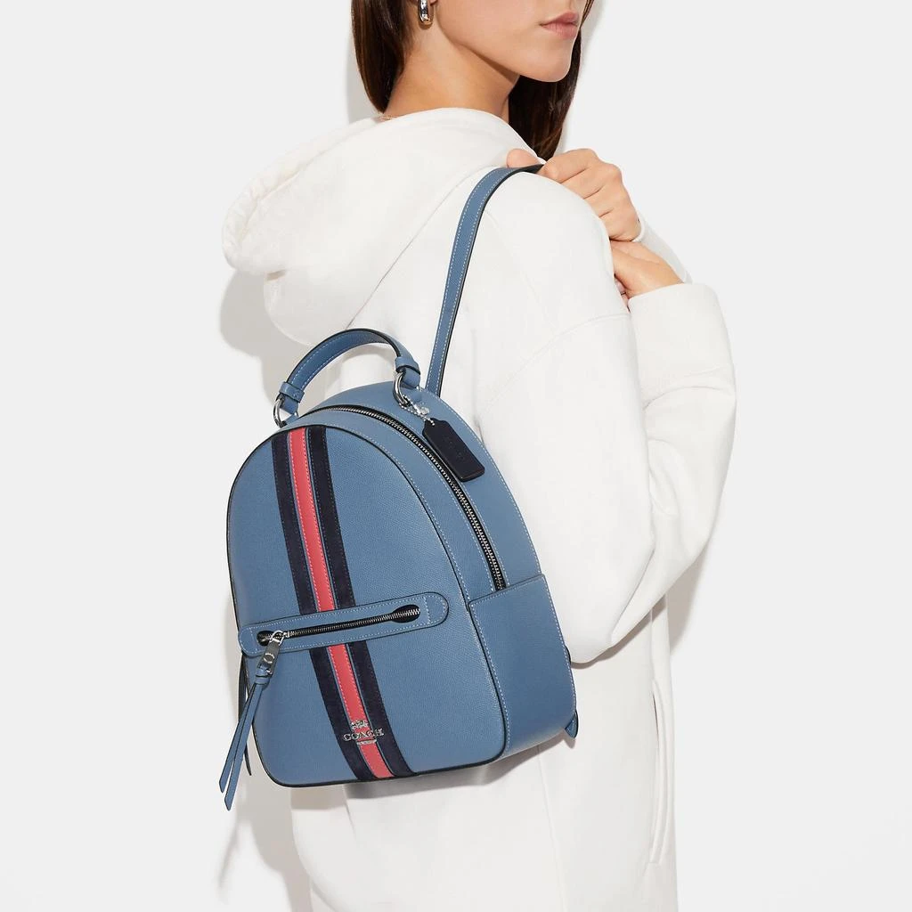 商品Coach|Coach Outlet Jordyn Backpack With Varsity Stripe,价格¥1175,第3张图片详细描述
