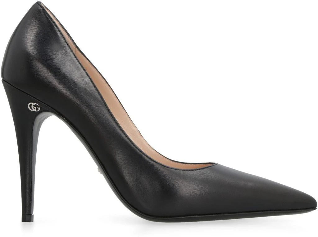 商品Gucci|GUCCI LEATHER POINTY-TOE PUMPS,价格¥4650,第2张图片详细描述