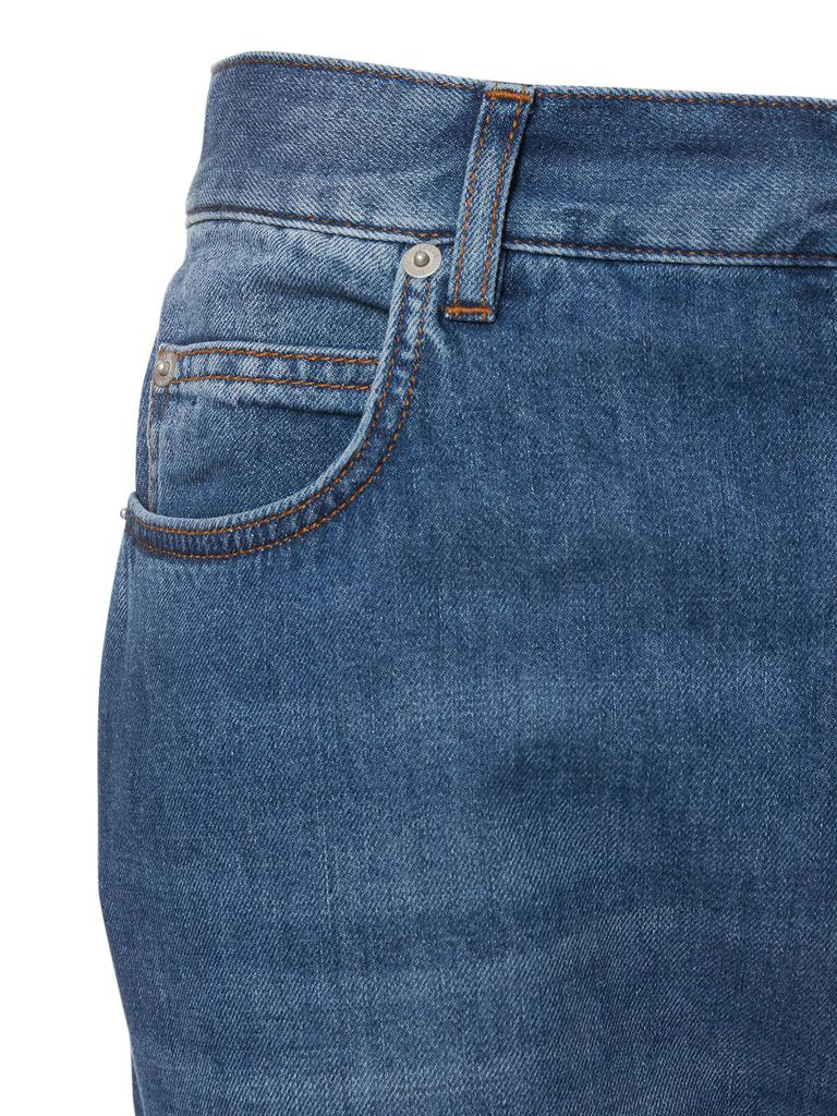 Light Straight Cotton Denim Jeans商品第4张图片规格展示