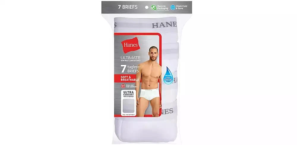 商品Hanes|Men's 7-Pk. Ultimate® ComfortSoft® Briefs,价格¥160,第2张图片详细描述