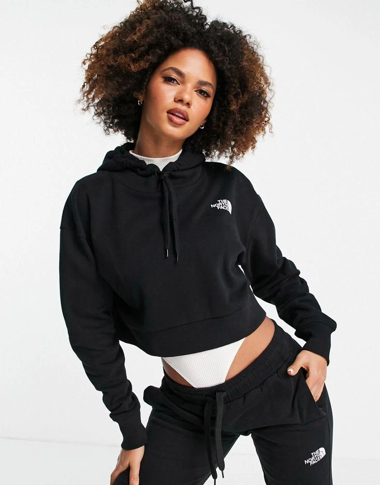 商品The North Face|The North Face Trend cropped hoodie in black,价格¥316,第1张图片