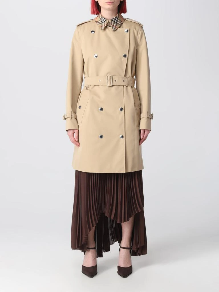 商品Burberry|Burberry trench coat in cotton gabardine,价格¥12286,第1张图片