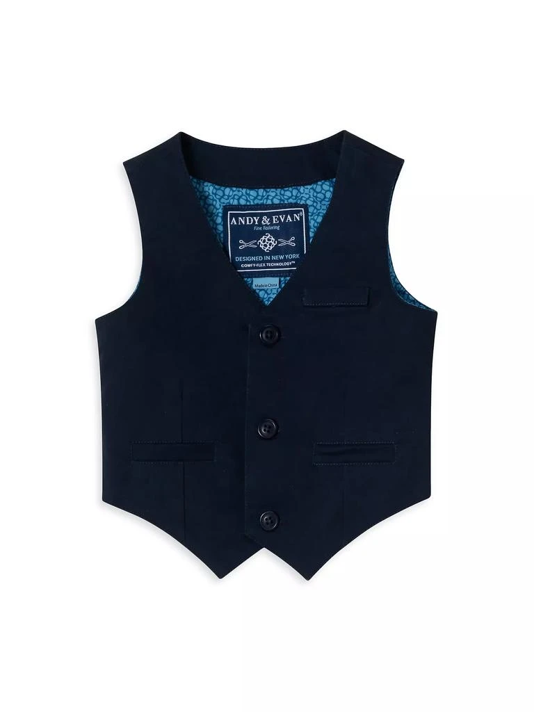 Baby Boy's Chambray Shirt, Vest, & Pants Set 商品