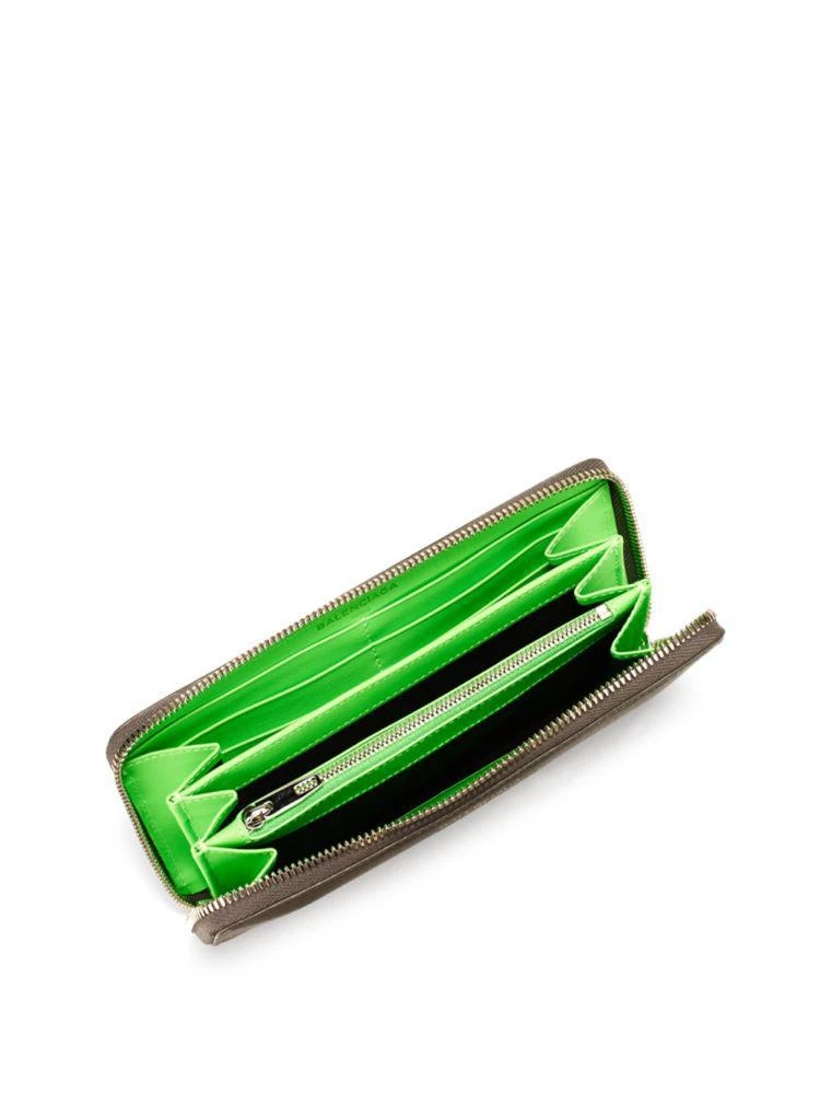 商品Balenciaga|Leather Zip-Around Wallet,价格¥2766,第2张图片详细描述