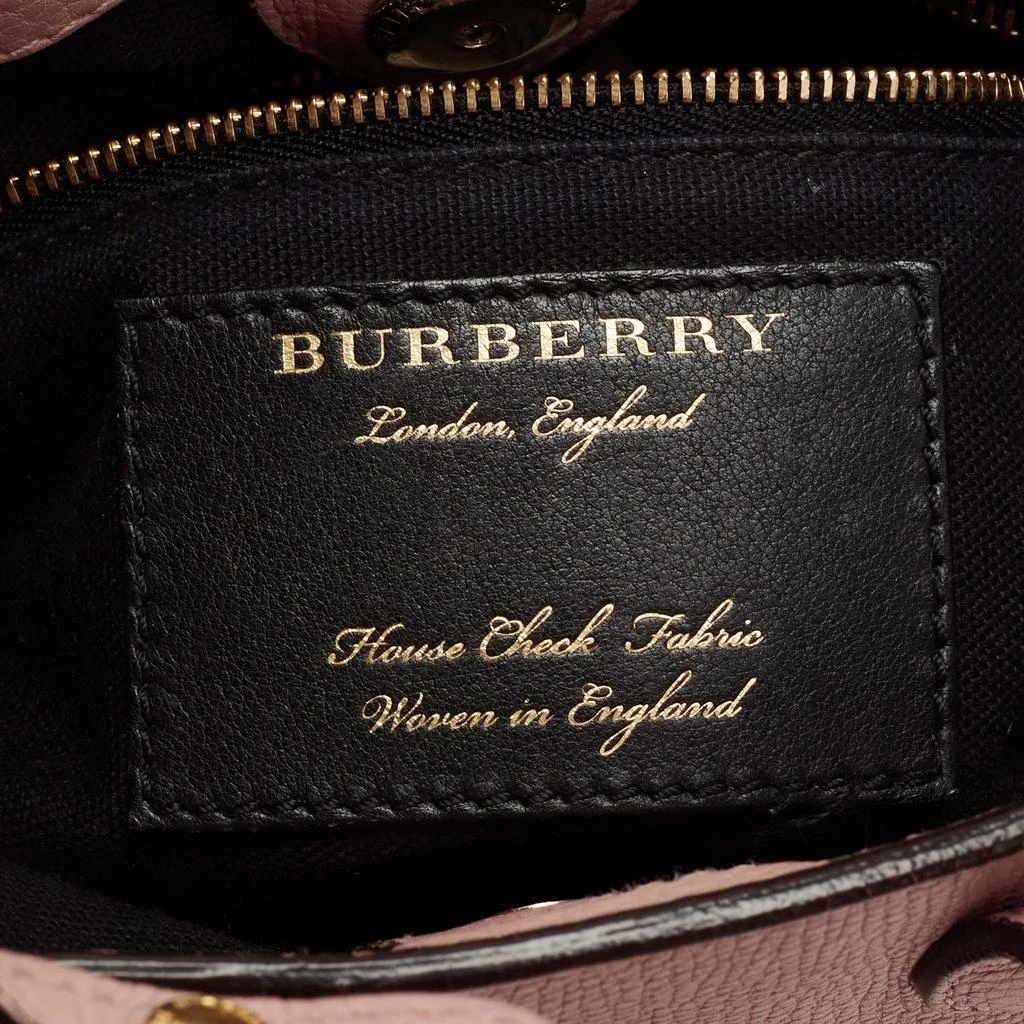 Burberry Pink/Beige House Check Canvas and Leather Mini Banner Tote 商品