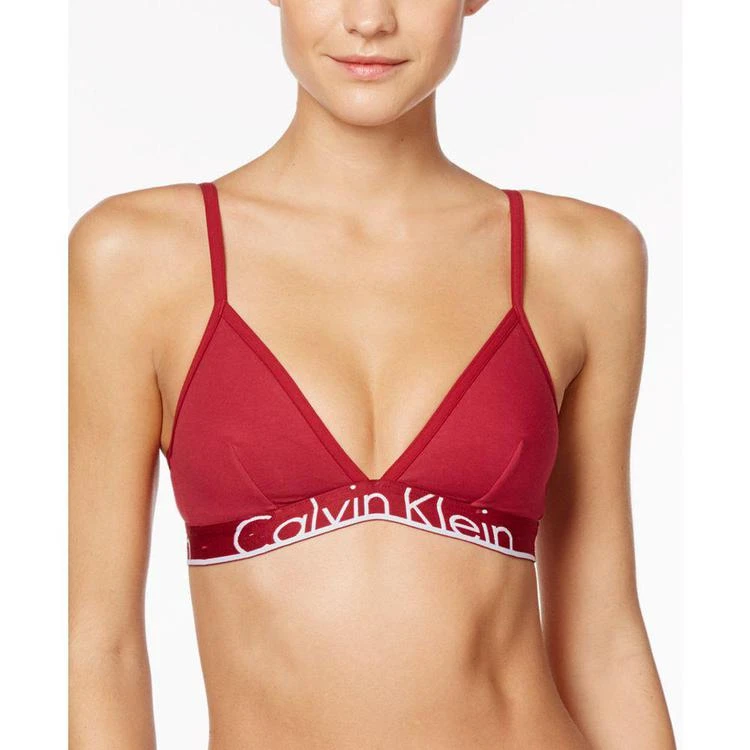 商品Calvin Klein|ID Cotton Triangle Bralette QF1758,价格¥240,第2张图片详细描述