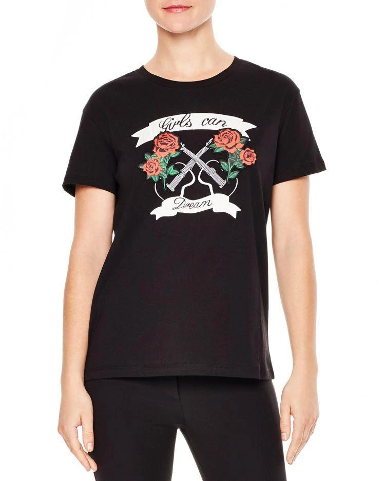 商品Sandro|Cindy "Girls Can Dream" Graphic Tee,价格¥489,第1张图片