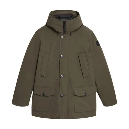 商品Woolrich|包邮包税【预售7天发货】 WOOLRICH 男士 风衣 Arctic 弹力面料风衣  WOOKP4QGGEE,价格¥6956,第1张图片