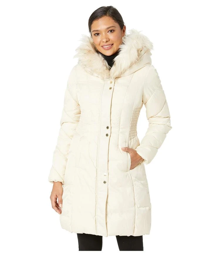 商品Via Spiga|Faux Fur Trimmed Hood Winter Coat,价格¥650,第1张图片