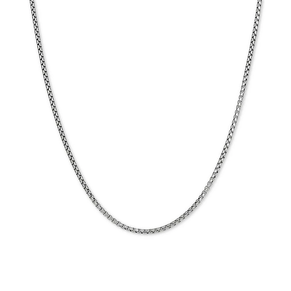 商品Giani Bernini|Rounded Box Link 18" Chain Necklace in Sterling Silver or 18k Gold-Plated Over Sterling Silver,价格¥1190,第1张图片