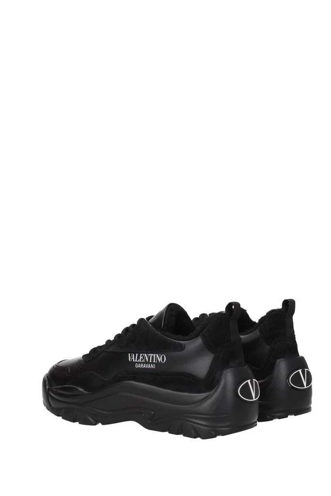 商品Valentino|男式 黑色皮革加绒休闲运动鞋,价格¥2498,第4张图片详细描述