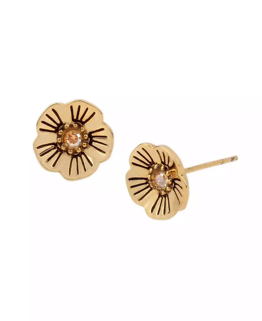 商品Coach|Tea Rose Stud Earrings,价格¥339,第1张图片