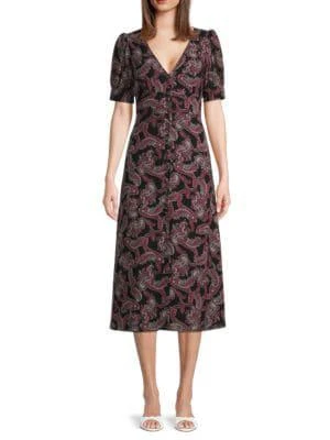 商品Michael Kors|Paisley Georgette Midi Dress,价格¥628,第1张图片