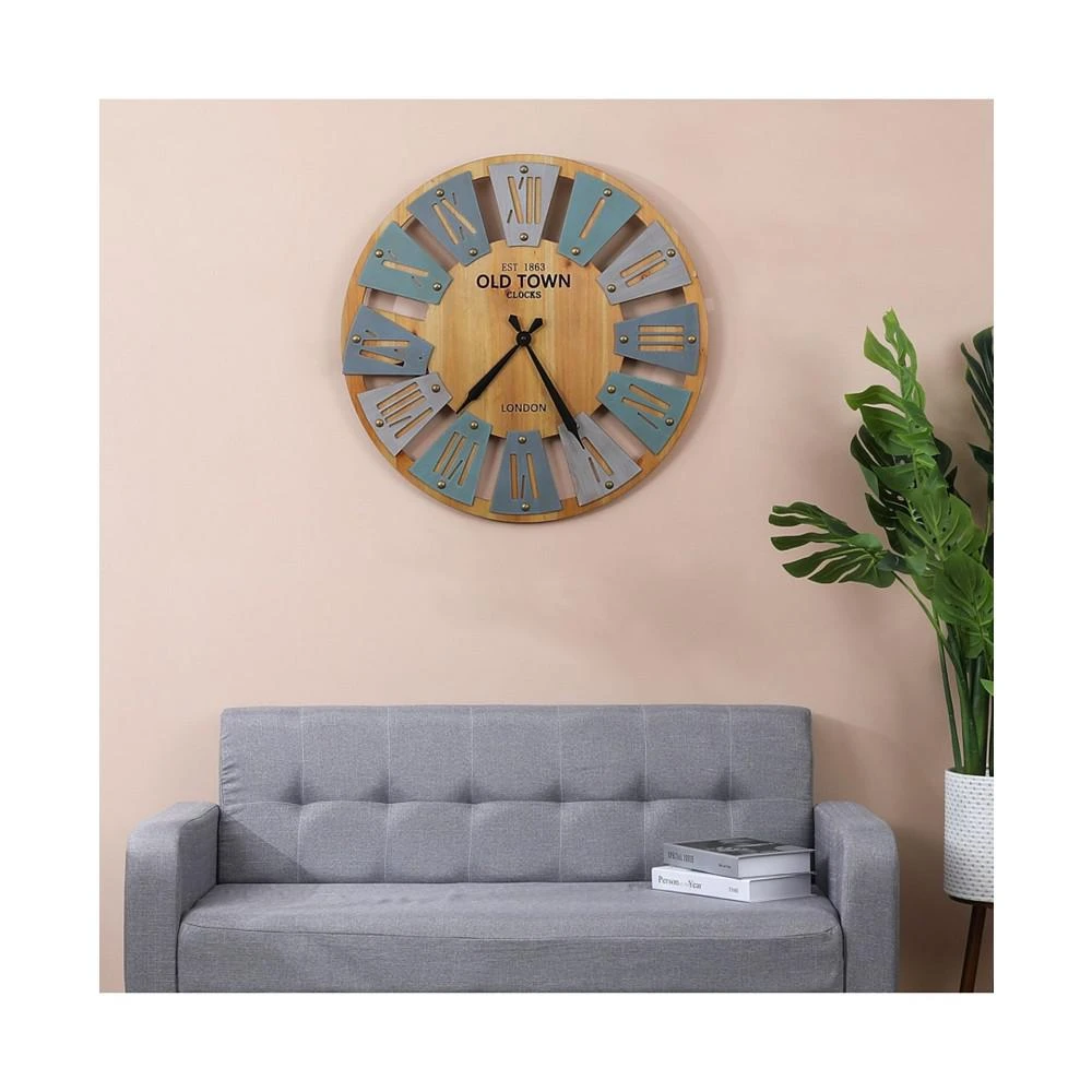 商品Luxen Home|Windmill Wall Clock,价格¥449,第5张图片详细描述