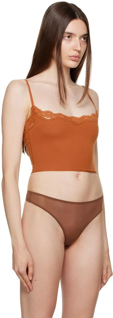 商品SKIMS|Brown Fits Everybody Corded Lace Camisole,价格¥254,第2张图片详细描述