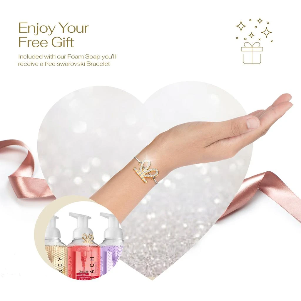 商品Lovery|Foaming Hand Soap - Pack of 3 with Free Swarovski Bracelet,价格¥192,第5张图片详细描述