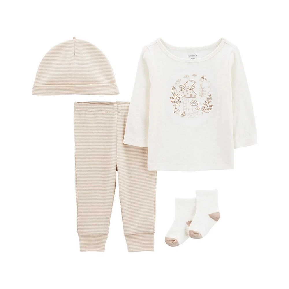 商品Carter's|Baby Boys or Baby Girls Top and Leggings, 4 Piece Set,价格¥107,第1张图片