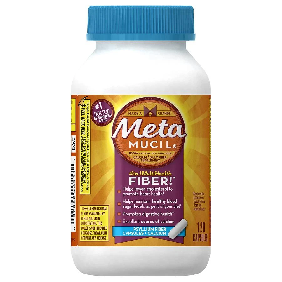 商品Metamucil|美达施纤维素加钙胶囊 120粒,价格¥134,第1张图片