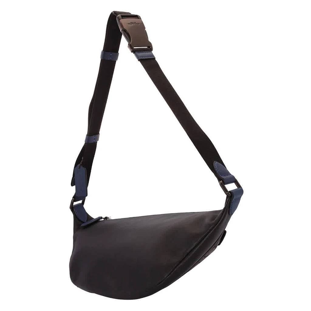 商品Coach|Men's Charcoal/Black Signature Jacquard League Belt Bag,价格¥1255,第3张图片详细描述