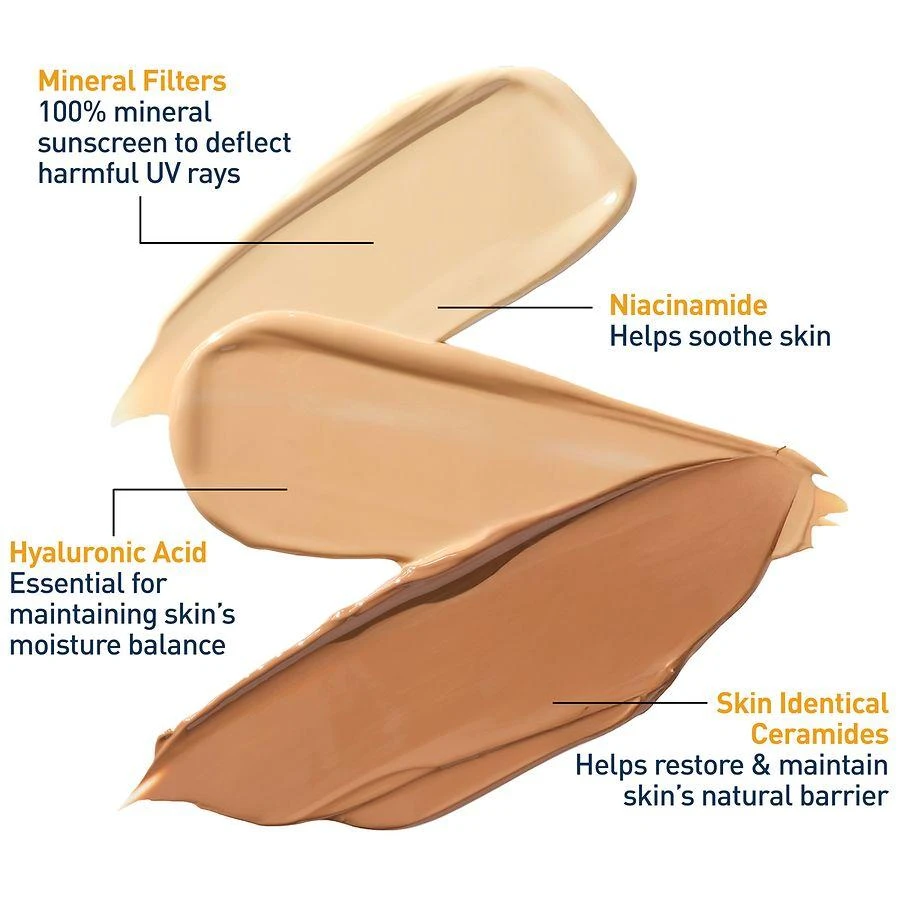 商品CeraVe|Hydrating Mineral Sunscreen SPF 30 for Face with Sheer Tint,价格¥148,第4张图片详细描述
