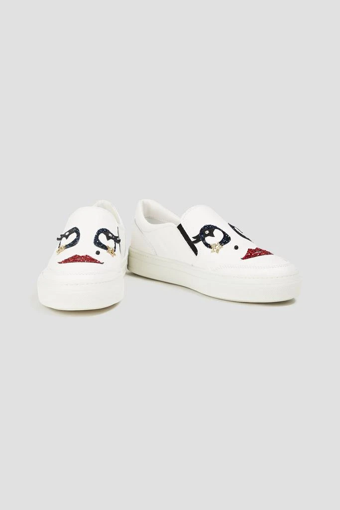 商品Tod's|Embellished leather slip-on sneakers,价格¥2190,第2张图片详细描述