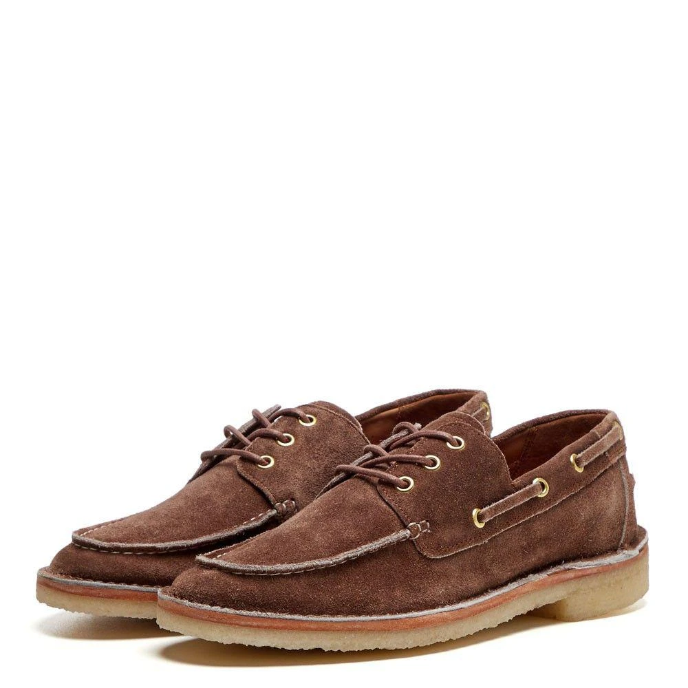 商品Grenson|Sheldon Boat Shoe - Cigar,价格¥1096,第3张图片详细描述