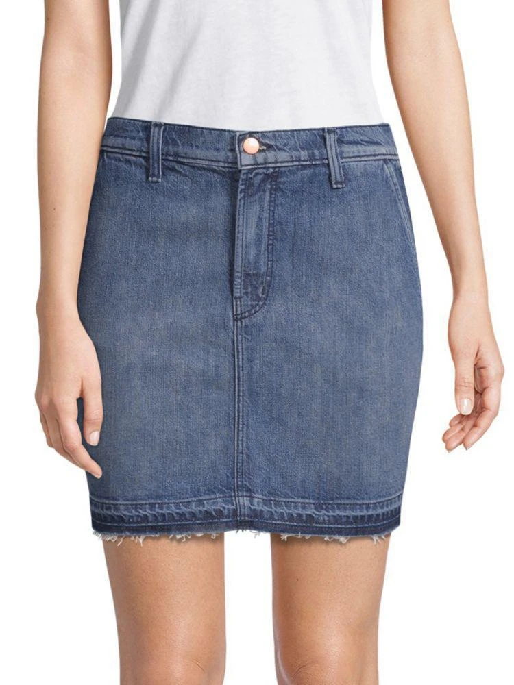 商品J Brand|Washed Denim Mini Skirt,价格¥910,第1张图片
