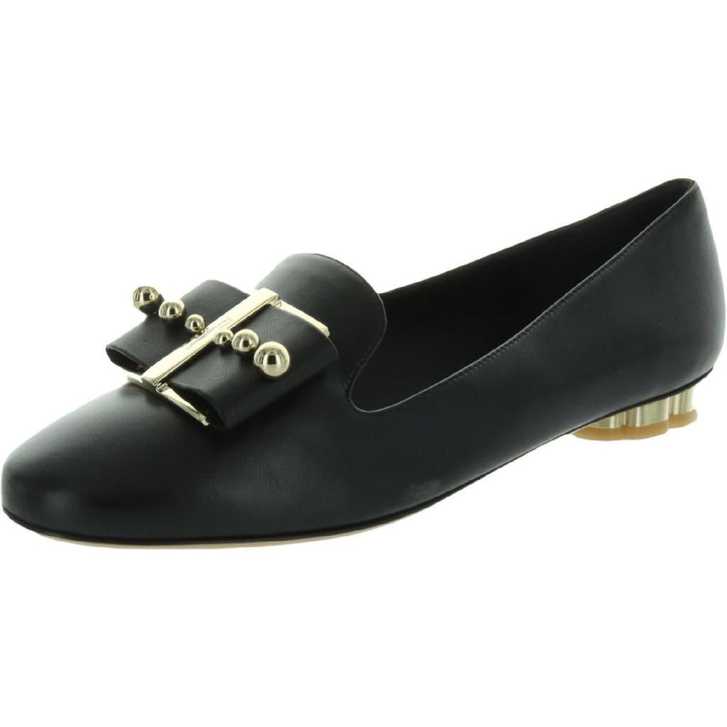 商品Salvatore Ferragamo|Salvatore Ferragamo Sarno Women's Leather Pearl Slip On Loafer with Bow,价格¥1674-¥2076,第4张图片详细描述