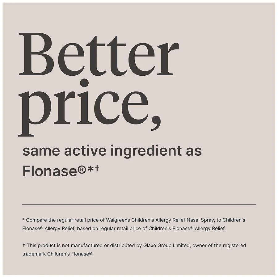 Children's Allergy Relief Fluticasone Propionate Nasal Spray 商品
