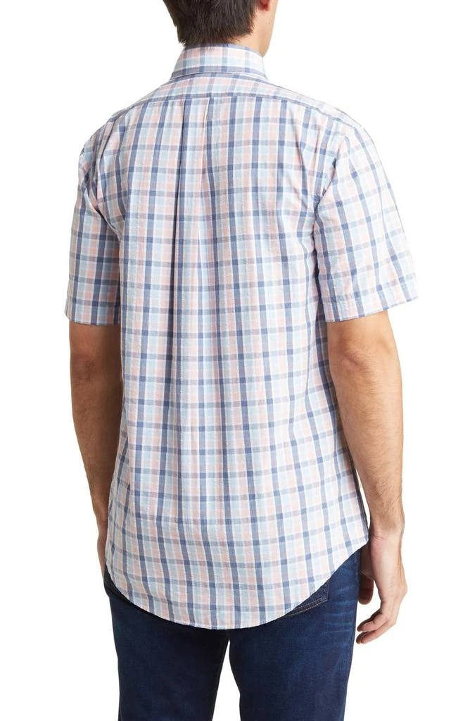 商品Brooks Brothers|Seersucker Novelty Regent Fit Short Sleeve Shirt,价格¥253,第2张图片详细描述