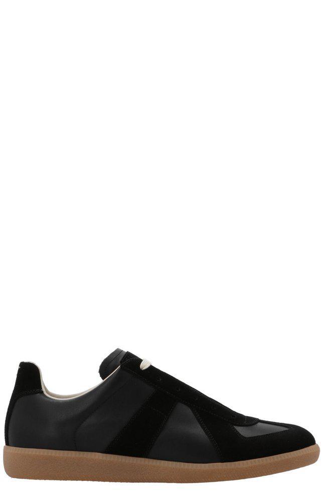 马丁·马吉拉maison margiela男款黑色休闲鞋|replica low-top