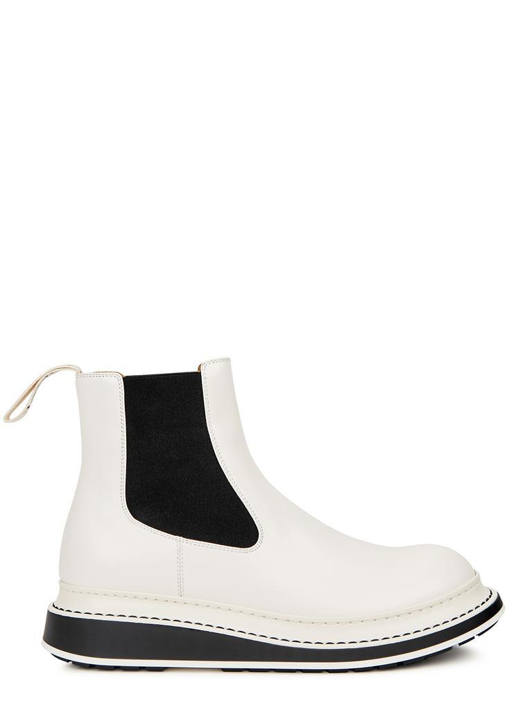 商品Loewe|White leather Chelsea boots,价格¥5995,第1张图片