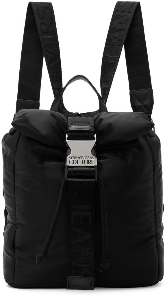 Black Safety Buckle Backpack商品第1张图片规格展示