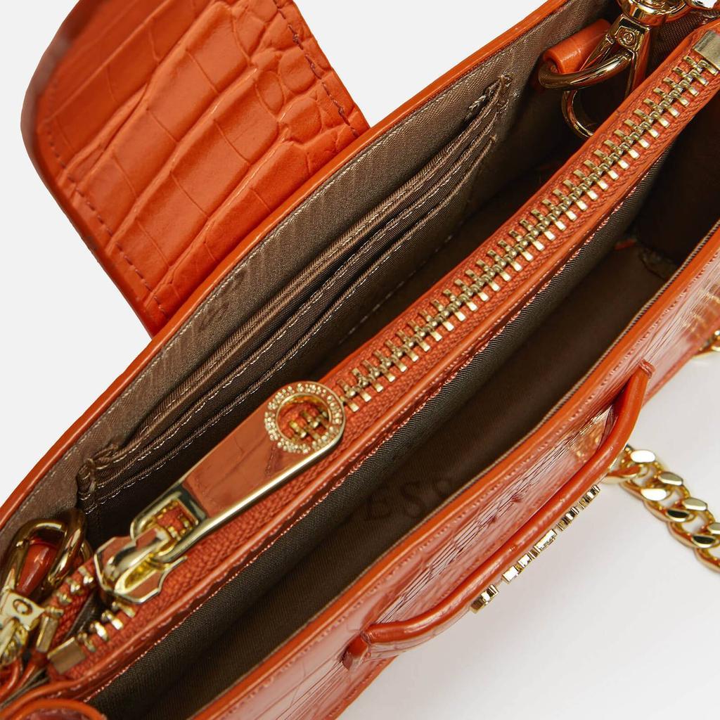 商品GUESS|Guess Croc-Effect Faux Leather Shoulder bag,价格¥682,第5张图片详细描述