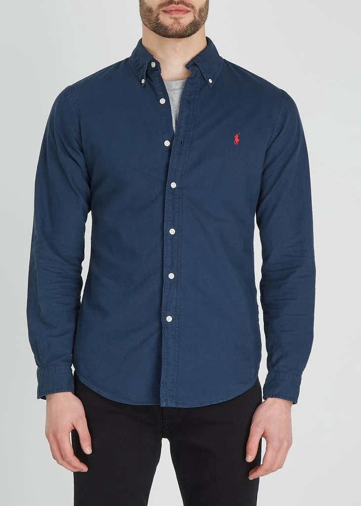 商品Ralph Lauren|Navy cotton Oxford shirt,价格¥1434,第2张图片详细描述