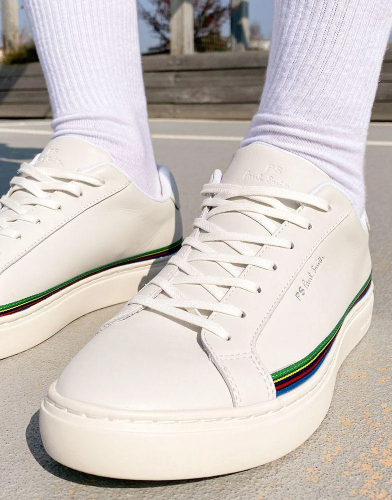 商品Paul Smith|PS Paul Smith Rex stripe trainers in white,价格¥1424,第4张图片详细描述