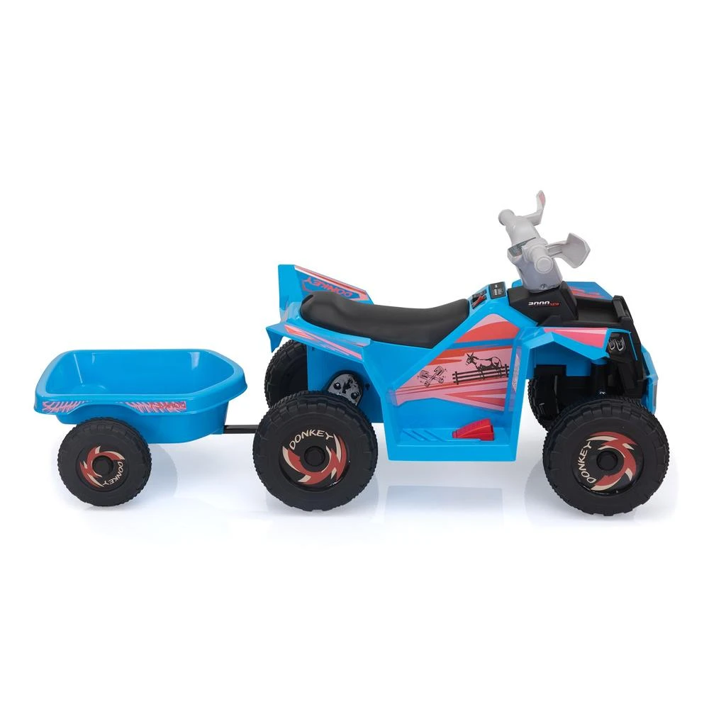 商品Streamdale Furniture|Streamdale Electric Kids ATV with Trailer and Bluetooth,价格¥1932,第4张图片详细描述
