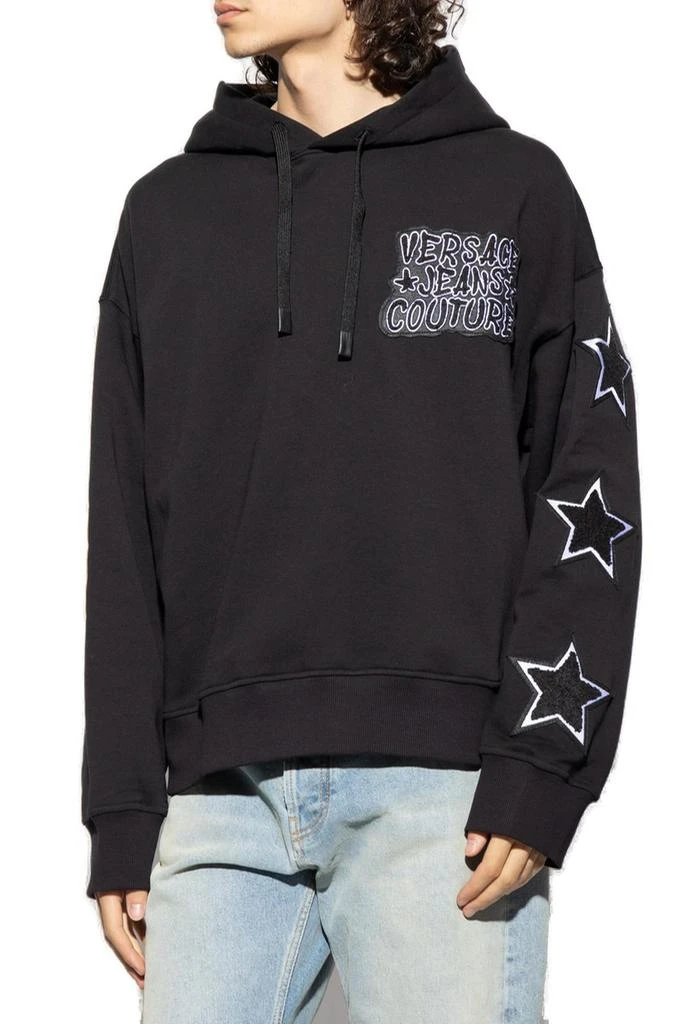 商品Versace|Versace Jeans Couture Star Patch Drawstring Hoodie,价格¥1815,第2张图片详细描述